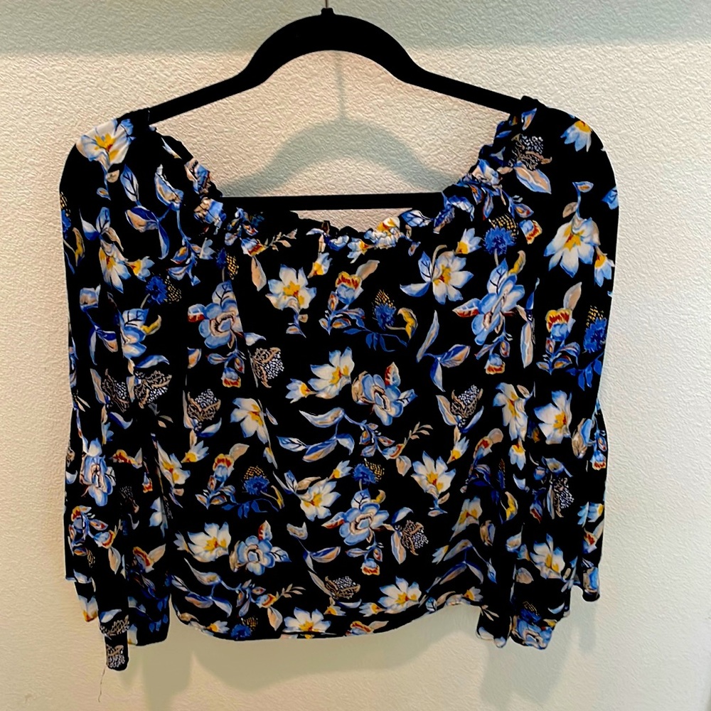 WHBM floral blouse